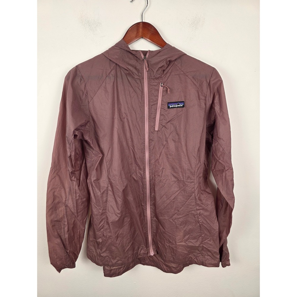 Patagonia Houdini Women's Lightweight Hooded Windbreaker Jacket Mauve Size Med